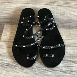 Ancient Greek Sandals | Eleftheria Pearls Sandals- 37